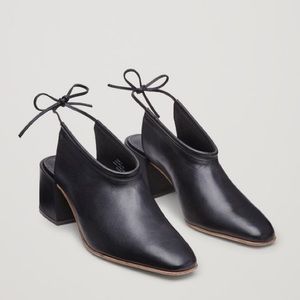 COS Tie Back Leather Mules